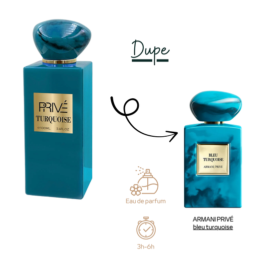 10ml PRIVE Turquoise Dupe Bleu Turqouise ARMANI